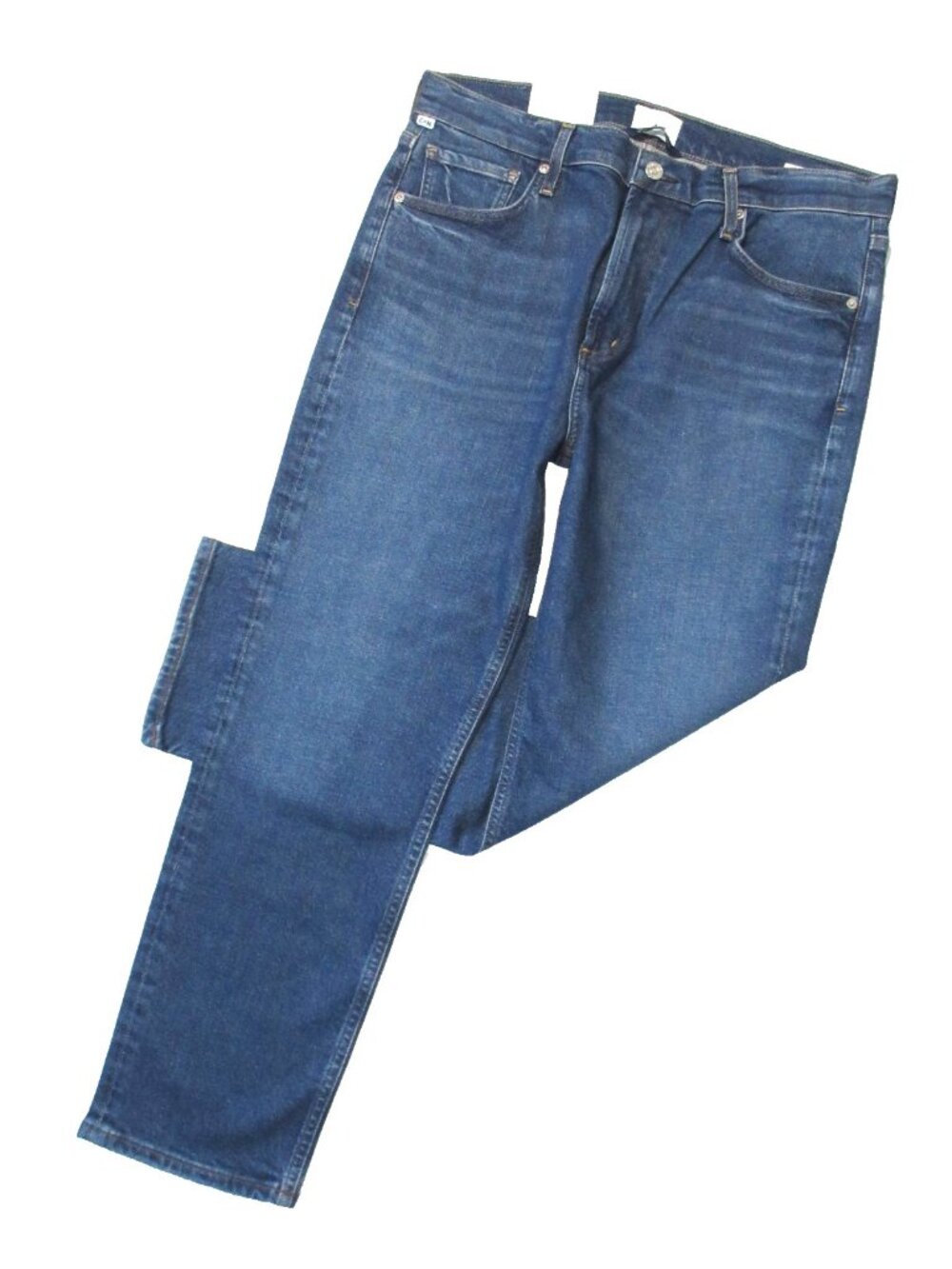NWT Citizens of Humanity Isola in Crispen Cropped Straight Stretch Jeans 32